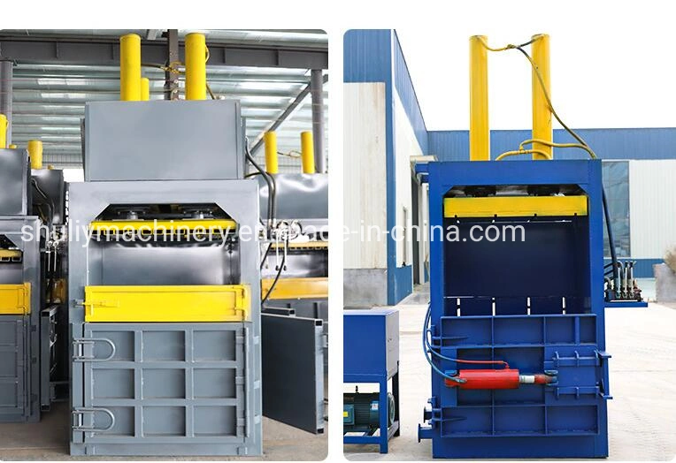 Small Vertical Type Waste Clothing Film Scrap Baler