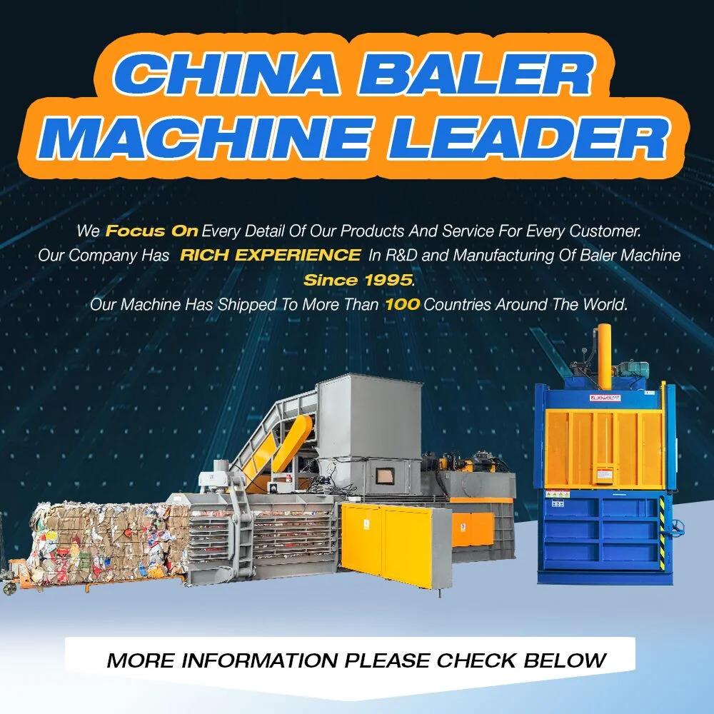 Hydraulic Cotton Bale Press Machine/Used Clothes Baling Machine/Cardboard Baler for Sale