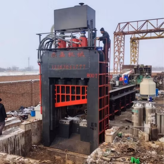 고철 시트 압착을 위한 유압식 고성능 가위