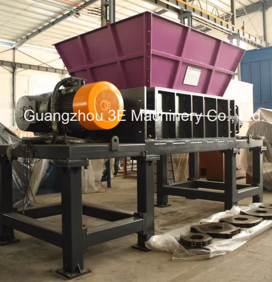 재활용 기계, 스크랩, 트윈 샤프트 분쇄기, 타이어, 타이어, 플라스틱, PP 분쇄기, 재활용 기계, 라인/플라스틱 재활용 기계